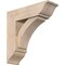 Ekena Millwork Thorton Traditional Smooth Bracket w/ Offset Brace, Douglas Fir, 7 1/2"W x 24"D x 24"H BKT0806X24X24THR01SDF - alternate 1
